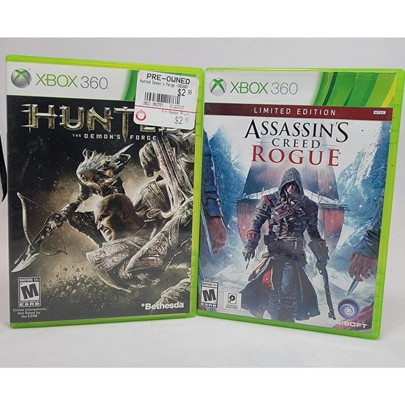 Hunted: The Demon's Forge & Assassins Creed Rogue Microsoft Xbox 360 - Picture 1 of 8